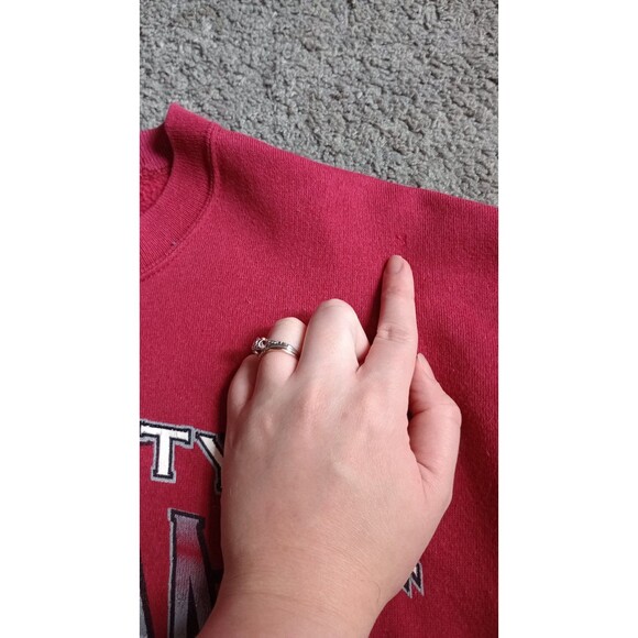 Vtg Alabama Sweatshirt Mens M 90s With An Attitude Cotton Fleece Crimson Tide - Picture 4 of 6